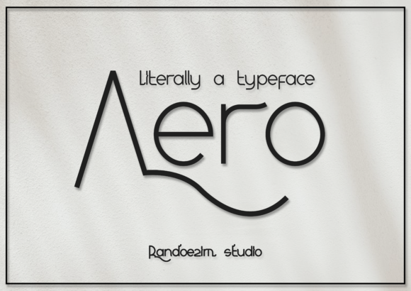 Aero Font - Featured Image