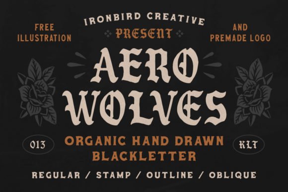 Aero Wolves Font - Featured Image