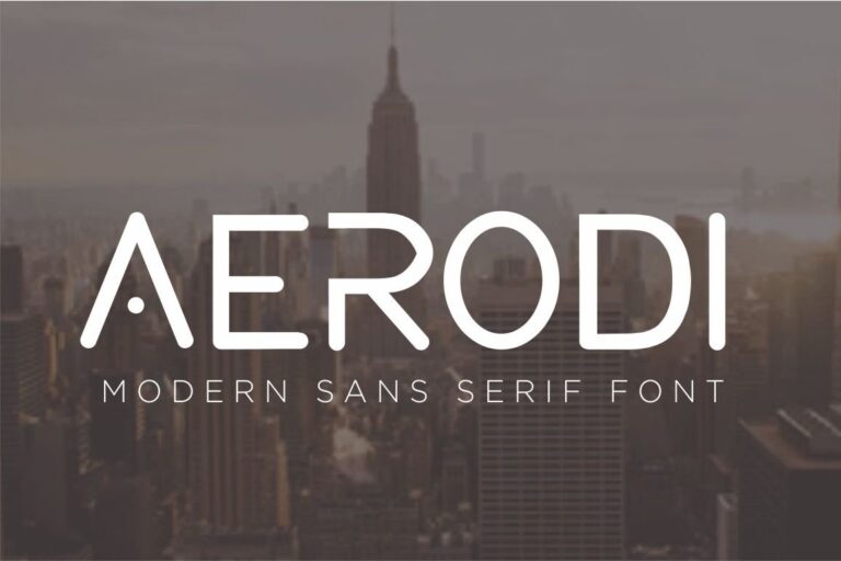 Aerodi Font - Featured Image