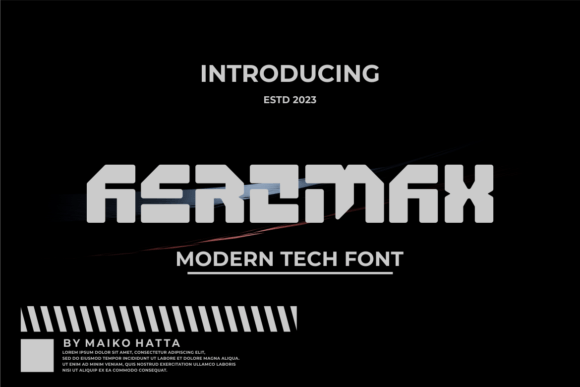 Aeromax Font - Featured Image
