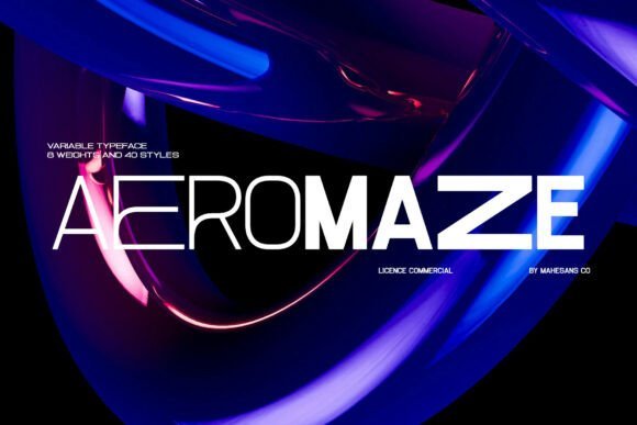 Aeromaze Font - Featured Image