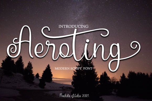 Aeroting Font - Featured Image