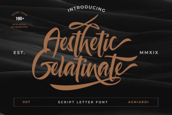 Aesthetic Gelatinate Font - Featured Image