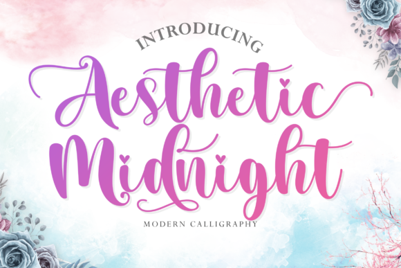 Aesthetic Midnight Font - Featured Image