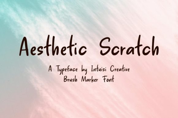 Aesthetic Scratch Font - Featured Image