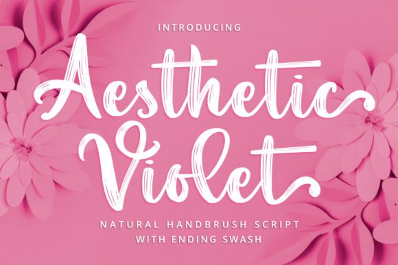 Aesthetic Violet Font - Featured Image