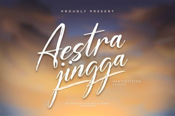 Aestra Jingga Font - Featured Image