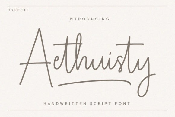Aethuisty Font - Featured Image