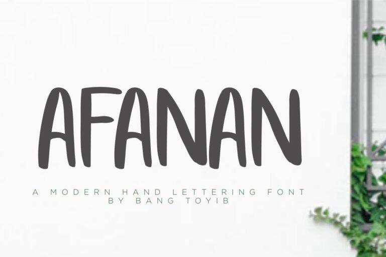Afanan Font - Featured Image