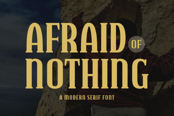 Afraid of Nothing Font - Featured Image