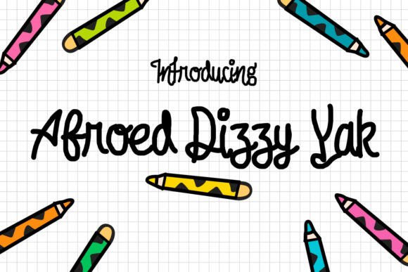 Afroed Dizzy Yak Font - Featured Image