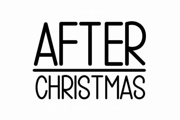 After Christmas Font - Featured Image