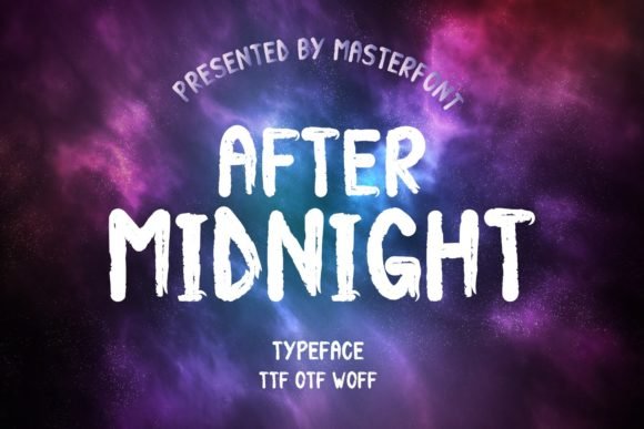 After Midnight Font - Featured Image