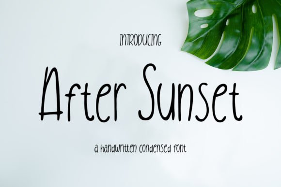 After Sunset Font - Featured Image
