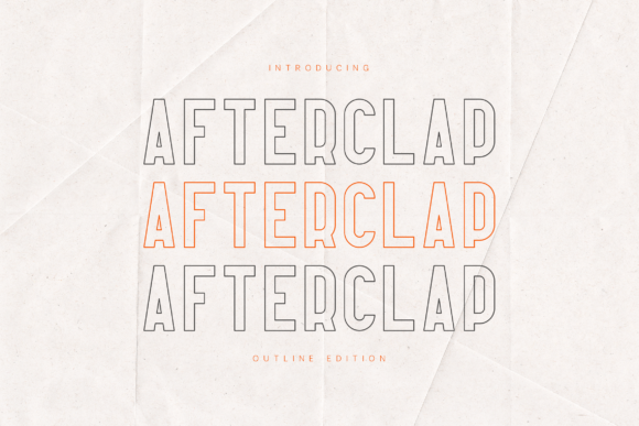 Afterclap Outline Edition Font - Featured Image