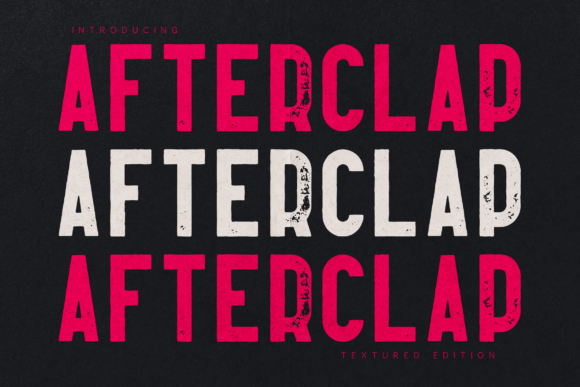 Afterclap Textured Edition Font - Featured Image