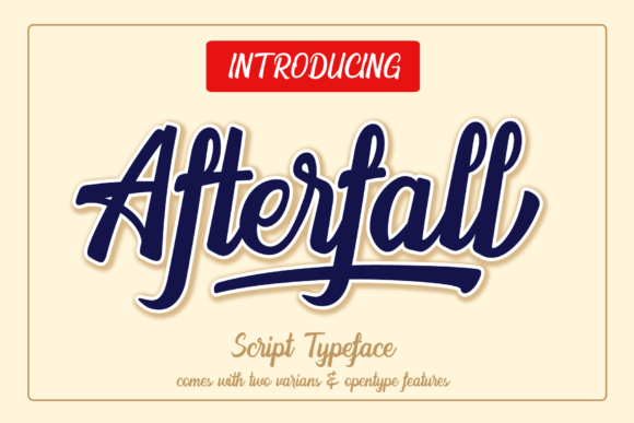 Afterfall Font - Featured Image