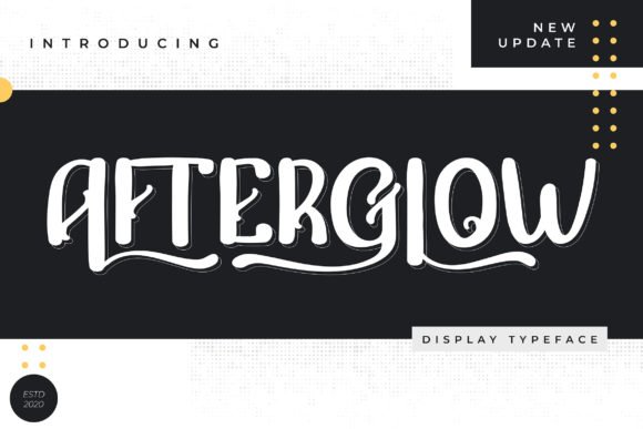 Afterglow Font - Featured Image