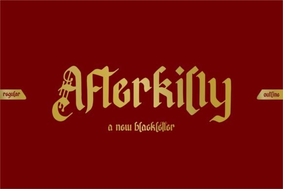 Afterkilly Font - Featured Image