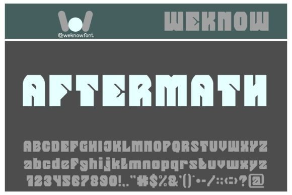 Aftermath Font - Featured Image