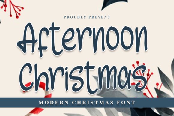 Afternoon Christmas Font - Featured Image