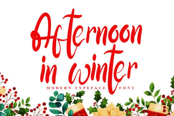 Afternoon in Winter Font - Featured Image