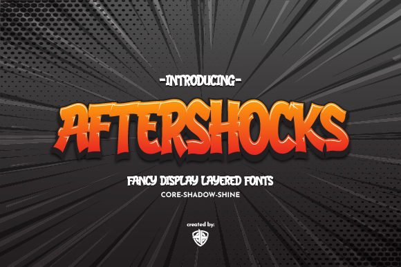 Aftershocks Font - Featured Image