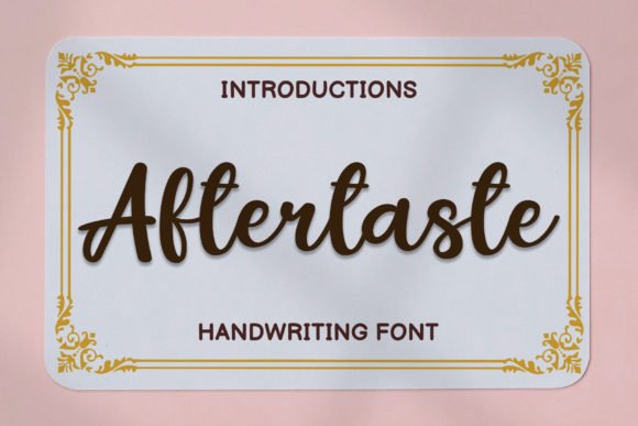 Aftertaste Font - Featured Image