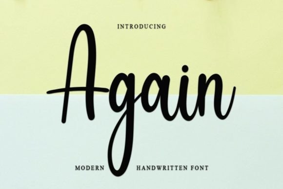 Again Font - Featured Image