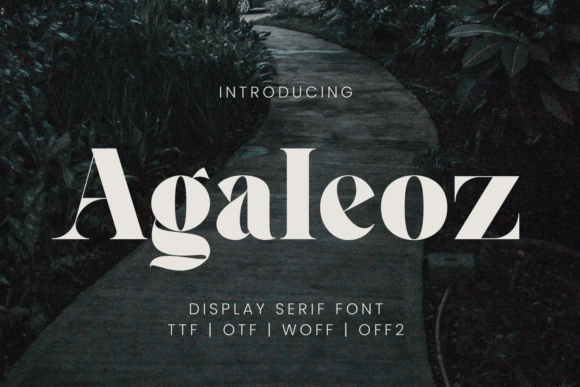 Agaleoz Font - Featured Image