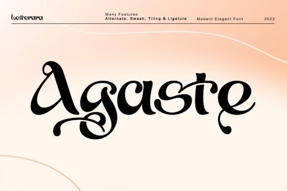 Agaste Font - Featured Image