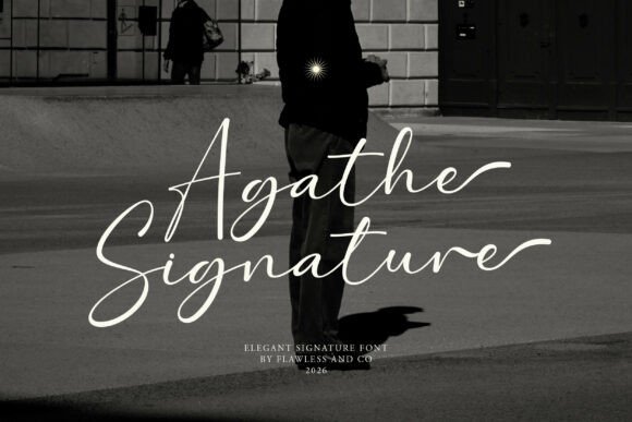 Agathe Signature Font - Featured Image