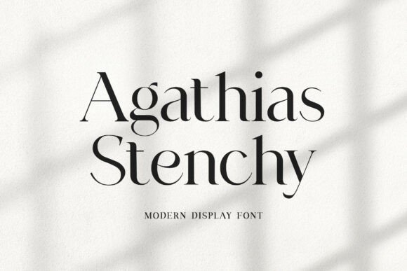 Agathias Stenchy Font - Featured Image