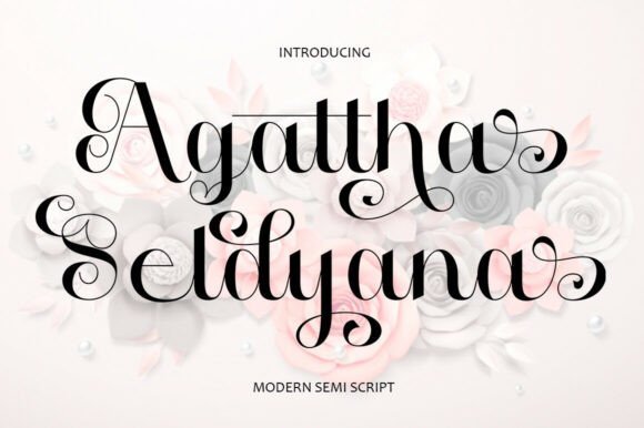 Agattha Seldyana Font - Featured Image