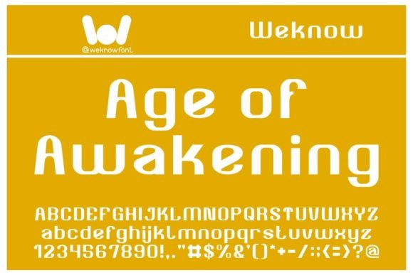 Age of Awakening Font - Featured Image