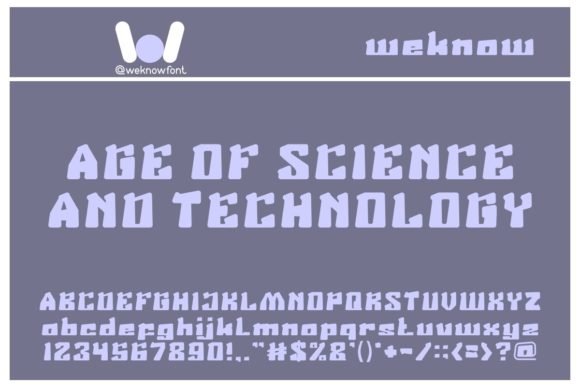 Age of Science and Technology Font - Featured Image