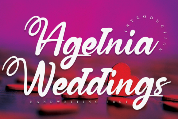Agelnia Weddings Font - Featured Image