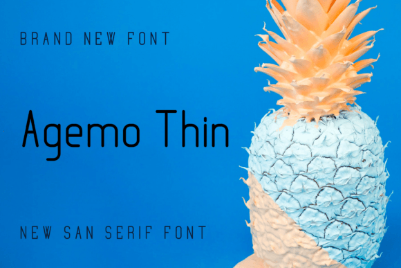 Agemo Thin Font - Featured Image