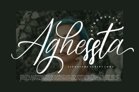 Aghessta Script Font - Featured Image