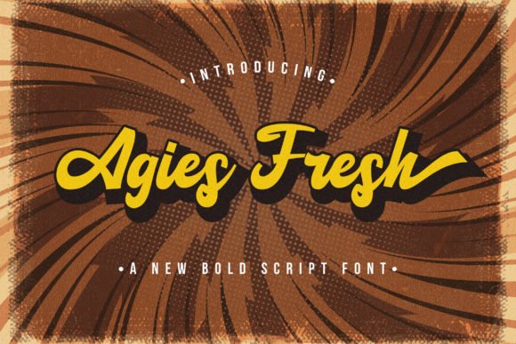 Agies Fresh Font - Featured Image