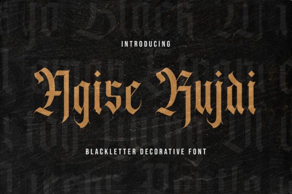 Agise Rujdi Font - Featured Image