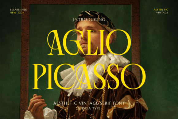 Aglio Picasso Font - Featured Image