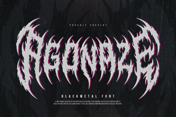 Agonaze Font - Featured Image