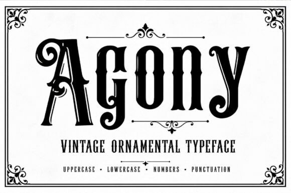 Agony Font - Featured Image