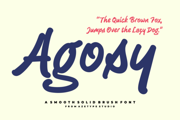 Agosy Font - Featured Image