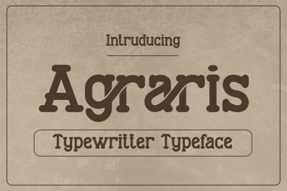 Agraris Font - Featured Image