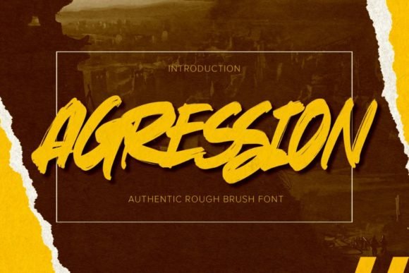 Agression Font - Featured Image