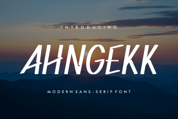 Ahngekk Font - Featured Image