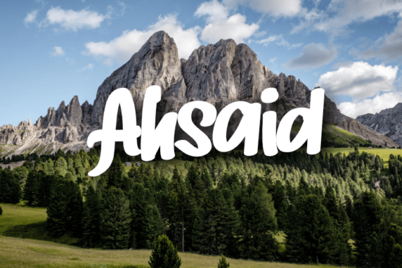 Ahsaid Font - Featured Image