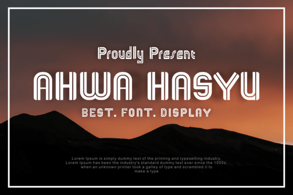 Ahwa Hasyu Font - Featured Image